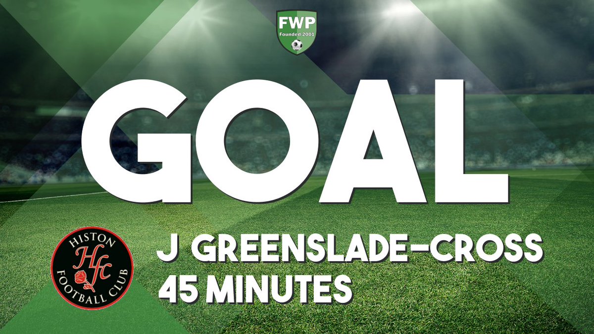 CORRECTION: Histon goal - Joe Greenslade-Cross (45+2') fwp.co/8fatr4