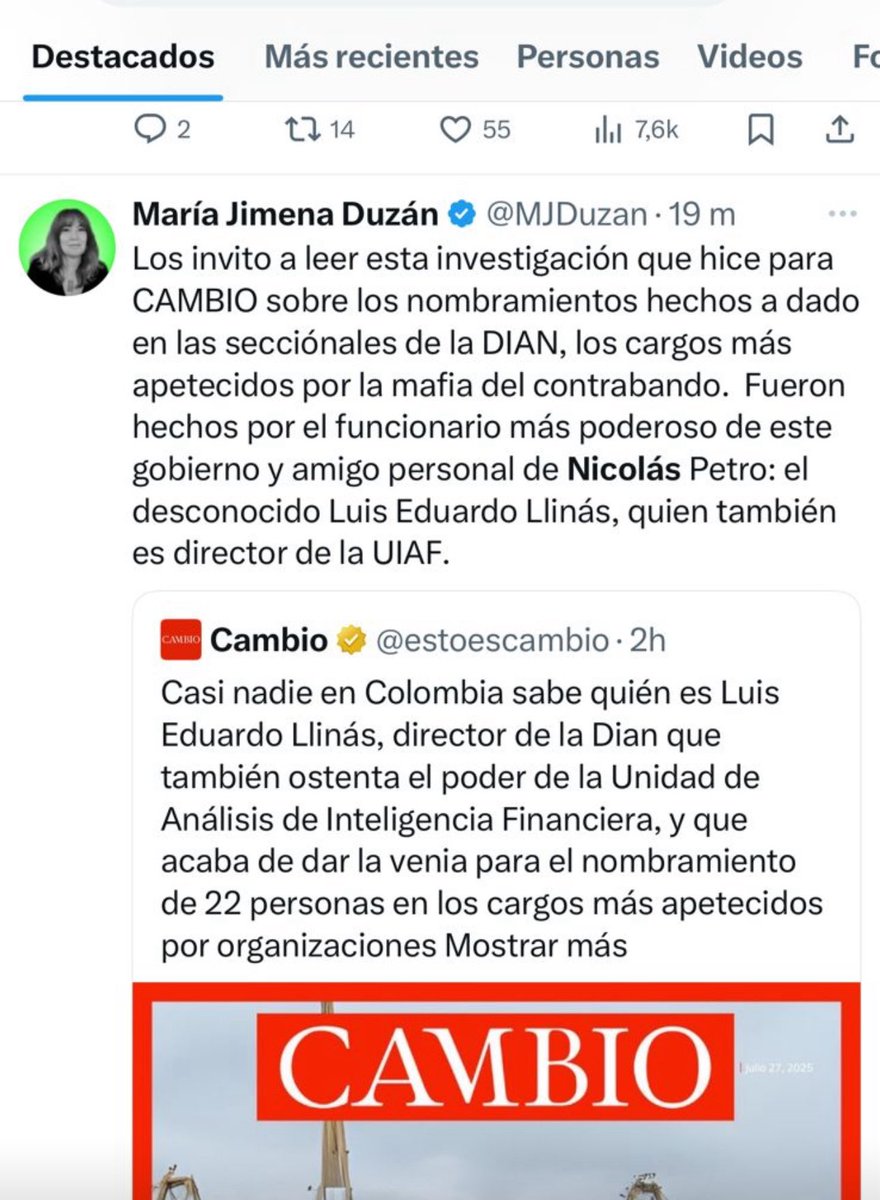 𝕬𝖑𝖊𝖏𝖆𝖓𝖉𝖗𝖔 𝕮𝖆𝖗𝖗𝖆𝖓𝖟𝖆 (@hombrejurista) on Twitter photo 🔴 #Atención | Lo prometido es deuda: cuando una noticia carece de objetividad, lo mínimo es leerla con criterio.
Solicité públicamente a <a href="/MJDuzan/">María Jimena Duzán</a> las pruebas que sustentaran sus afirmaciones sobre presuntos vínculos de mi defendido <a href="/nicolaspetroB/">Nicolás Petro Burgos</a> con la DIAN y la UIAF. Pasaron 🔴 #Atención | Lo prometido es deuda: cuando una noticia carece de objetividad, lo mínimo es leerla con criterio.
Solicité públicamente a <a href="/MJDuzan/">María Jimena Duzán</a> las pruebas que sustentaran sus afirmaciones sobre presuntos vínculos de mi defendido <a href="/nicolaspetroB/">Nicolás Petro Burgos</a> con la DIAN y la UIAF. Pasaron