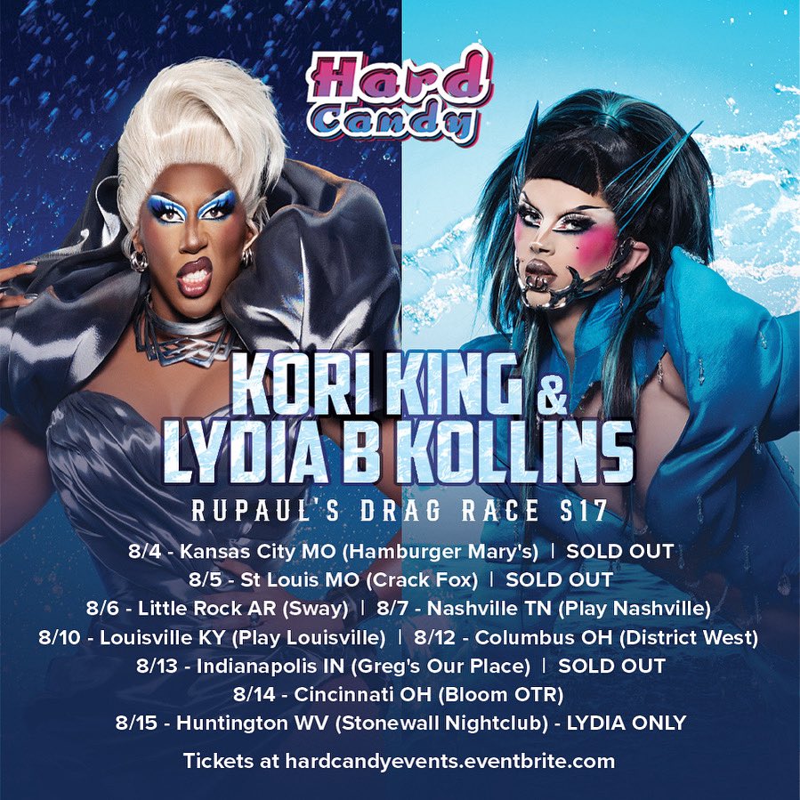 Hard Candy Events (@hardcandyky) on Twitter photo Our August tour with S17 sweethearts <a href="/Kori_kiing/">Kori “X Change” King</a> & <a href="/lydiabkollins/">Lydia B Kollins</a> is finally here! Get tickets to these cities while they last! Hardcandyevents.eventbrite.com Our August tour with S17 sweethearts <a href="/Kori_kiing/">Kori “X Change” King</a> & <a href="/lydiabkollins/">Lydia B Kollins</a> is finally here! Get tickets to these cities while they last! Hardcandyevents.eventbrite.com