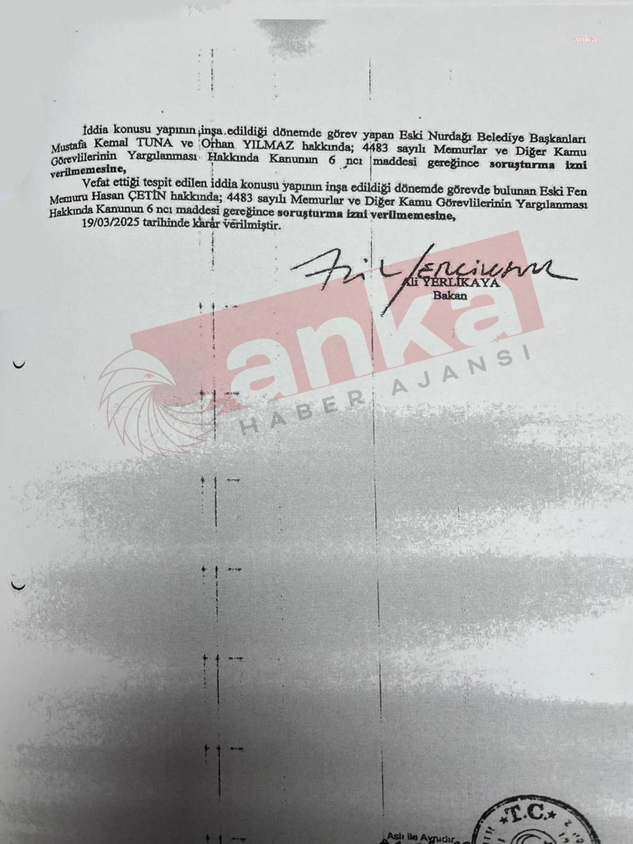Şamil Tayyar, “Soruşturma izni verilmeyen Nurdağı eski Belediye Başkanı Orhan Yılmaz, AK Partili değildir” demiş.

Ancak gerçek durum farklıdır. Orhan Yılmaz,
– 28 Mart 2004 Yerel Seçimleri'nde 3.585 oy (%40,4) alarak AK Parti'den Nurdağı Belediye Başkanı seçilmiştir.
– 29 Mart