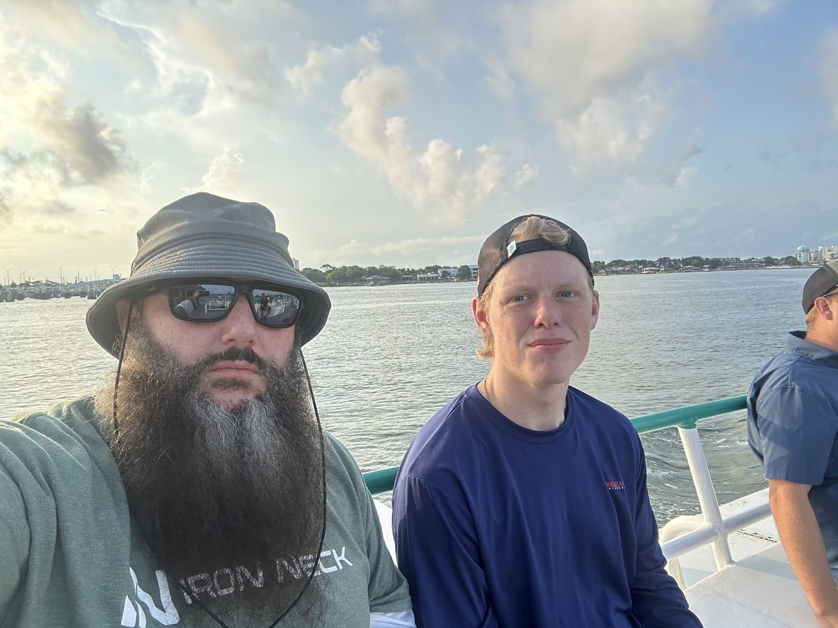 Headed out deep sea fishing