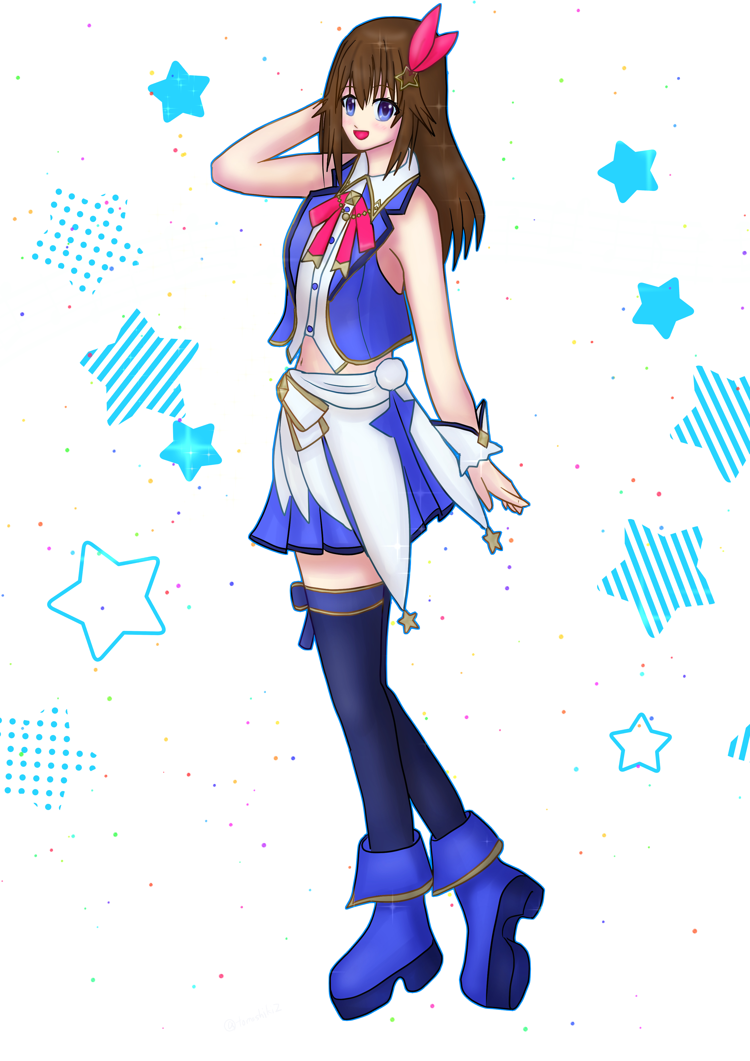 そら　手描きイラスト 3d9eb8778fe1c6e5c59800aa343738