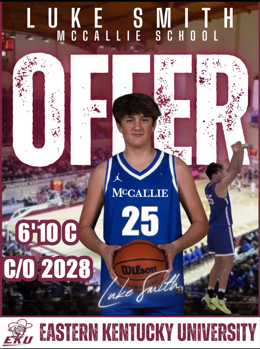 Kenneth White (@coachkennywhite) on Twitter photo Congrats to 2028 Luke Smith (<a href="/LukeCSmithElite/">Luke C. Smith</a>) on his offer from Eastern Kentucky University 🏀Ⓜ️🔥 #GBB. Congrats to 2028 Luke Smith (<a href="/LukeCSmithElite/">Luke C. Smith</a>) on his offer from Eastern Kentucky University 🏀Ⓜ️🔥 #GBB.