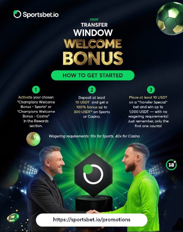 ⚽️ Best 4 Odds with DC Acca on <a href="/Sportsbetio/">Sportsbet.io</a> 

Acca Link👉🏻 sportsbet.io/sharebetslip/6…

Registration link  👉🏻 bit.ly/3SphjMp