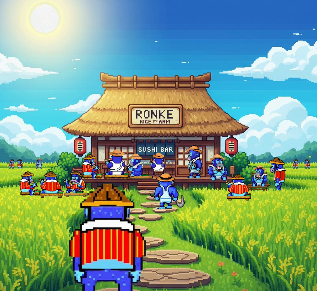 yaweh.ron (@0xyhwh) on Twitter photo GM!
$Ronke farmers are having a relaxing weekend at the Sushi Bar. Don't forget to say hello 👋.
Epoch 2: The Sushi Bar leaderboard style. The more Sushi you earn, the higher your rank, the bigger your rewards (Ronkeverse & more).
<a href="/RonkeOnRon/">Ronin Monke</a> <a href="/RiceFarmerRonke/">Ronke Rice Farmers</a> <a href="/Ronin_Network/">Ronin</a> GM!
$Ronke farmers are having a relaxing weekend at the Sushi Bar. Don't forget to say hello 👋.
Epoch 2: The Sushi Bar leaderboard style. The more Sushi you earn, the higher your rank, the bigger your rewards (Ronkeverse & more).
<a href="/RonkeOnRon/">Ronin Monke</a> <a href="/RiceFarmerRonke/">Ronke Rice Farmers</a> <a href="/Ronin_Network/">Ronin</a>