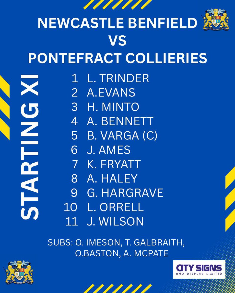 NBFC_Official's tweet photo. HOWAY BENFIELD!

Here’s your lions for this afternoons massive @EmiratesFACup clash!

#HOWAYBENFIELD #citysigns #facup 

🦁🔵⚪️🦁 https://t.co/X7n12xOXVI