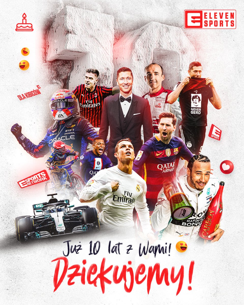 🎉 JESTEŚMY Z WAMI JUŻ 10 LAT! 🎂⚽

Dokładnie 2 sierpnia 2015 roku ruszyła nasza pierwsza transmisja – i od tamtej pory wspólnie przeżyliśmy setki niezapomnianych sportowych chwil! 🔥

💥 Gole w ostatniej minucie, emocje do ostatnich metrów wyścigów, historyczne momenty i Wasze