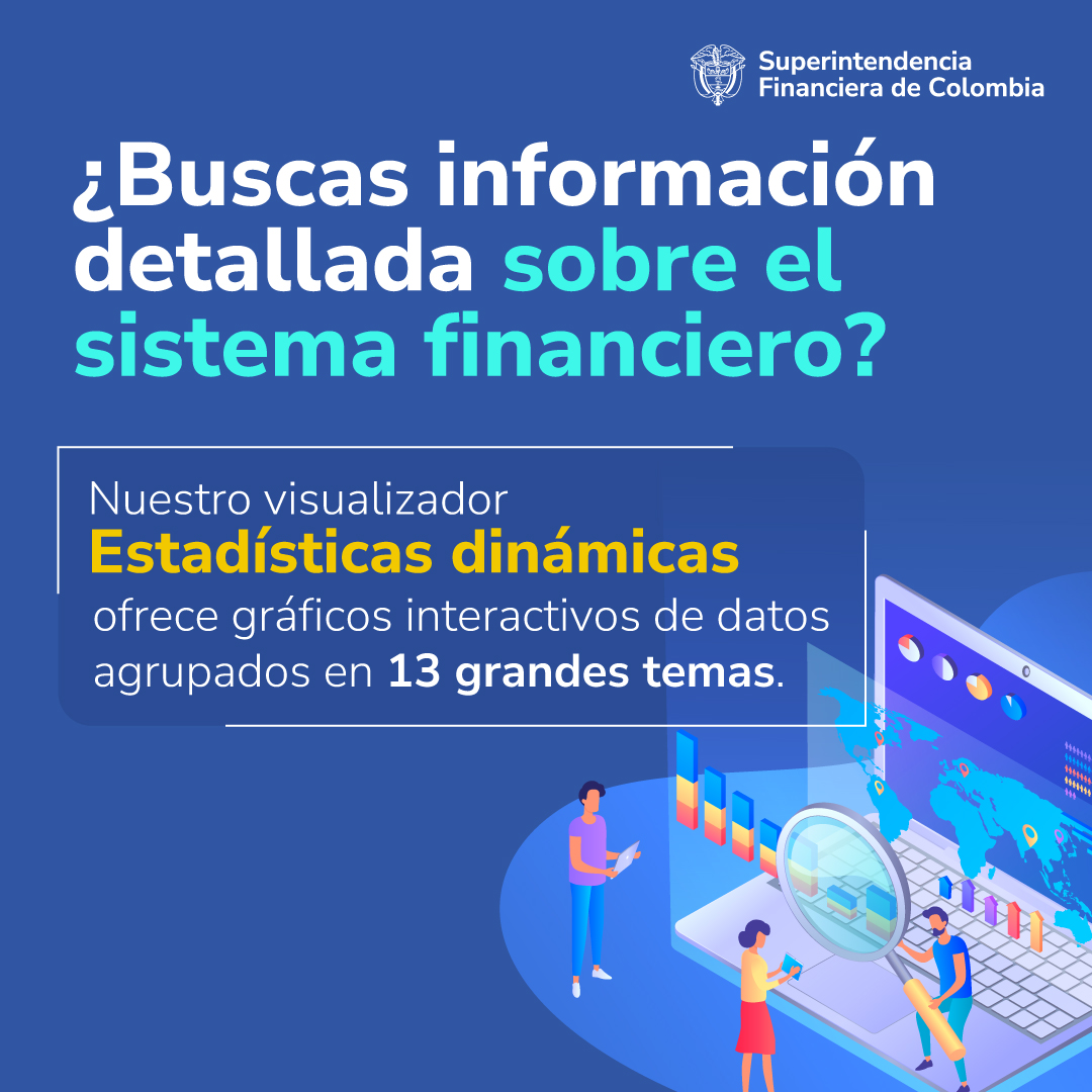 ¿Sabías que puedes acceder a datos financieros detallados sobre el sistema financiero colombiano? 

En #EstadísticasDinámicas podrás observar y analizar gráficos interactivos sobre activos, pasivos, utilidades y más. brnw.ch/21wTrO0