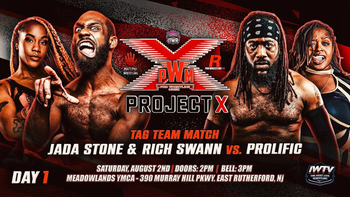 Today is day 1 of the festivities thats is #ProjectX. <a href="/RichSwannTNA/">Rich Swann</a> you know you my lil bro &amp; i love you, BUT you &amp; <a href="/JadaStoneee/">Jada Stone/ジェイダ・ストーン</a> gotta catch this fade real quick....Respectfully Tho #MzWhatThatLariatDo #AmericanGangsta #FirstLadyOfProlific #BrooklynFinest #KillWolfKill #Prolific