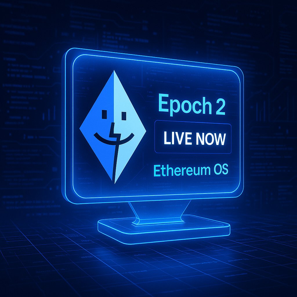 🚨 Epoch 2 is LIVE NOW on <a href="/ethereum_OS/">Eth OS</a>

A new phase.
A higher APY  9%/day
A chance to prove you're early, again.
This isn’t just another airdrop farm — it’s a SocialFi OS where your effort writes onchain history.
Don’t just scroll.
Build. Post. Earn. Evolve.💻🌌
#Ethereum_OS $Air