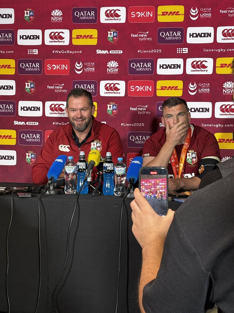 Andy Farrell jokes that rigor mortis was setting in for the players at one stage during the big delay.