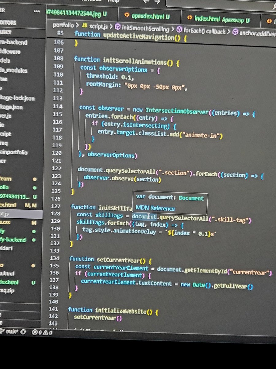 apexdevv's tweet image. Every great project starts with this view 👀💻

Just a few lines today.

What’s the first line of code you ever wrote?

#BuildInPublic #FrontendDev #CodingLife #TechTwitter