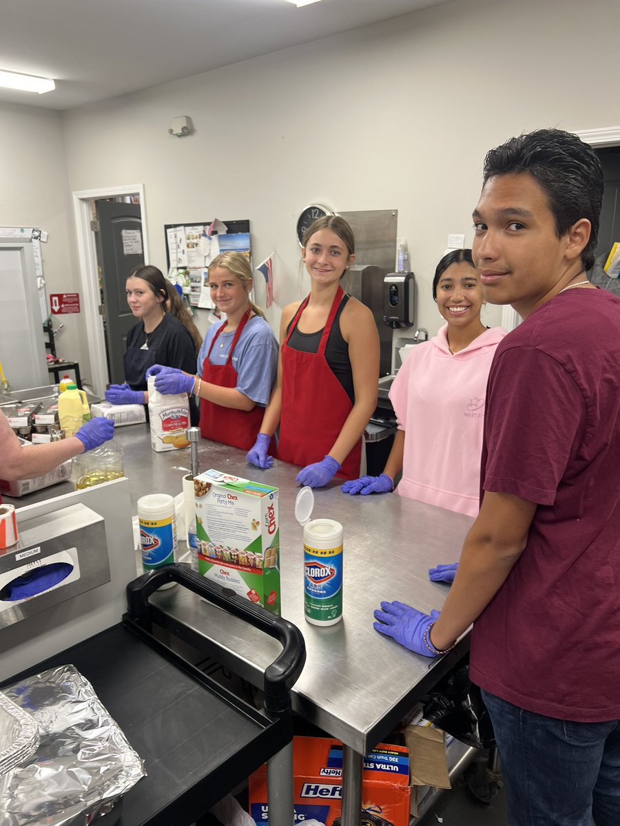 A lot on the agenda for the Lady Warriors today, task 1, feeding God’s children! So proud of this group, and their eagerness and willingness to help! More photos to come!