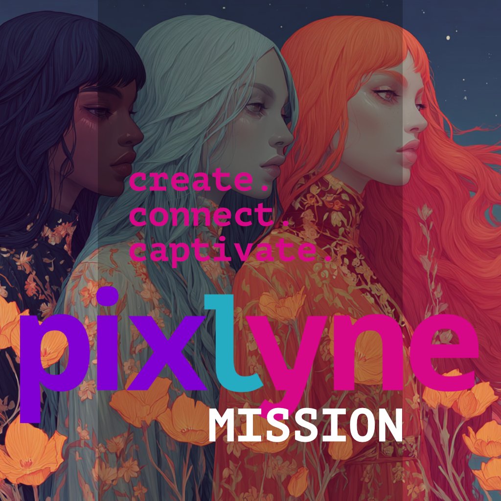 ✨ create. connect. captivate. ✨

This is more than a tagline—it’s our rhythm, our why, our movement.

We’re here to nurture bold expression, spark connection, and make space for work that moves, stirs, and leaves a mark. This is PIXLYNE. This is how we build.

#PIXLYNE