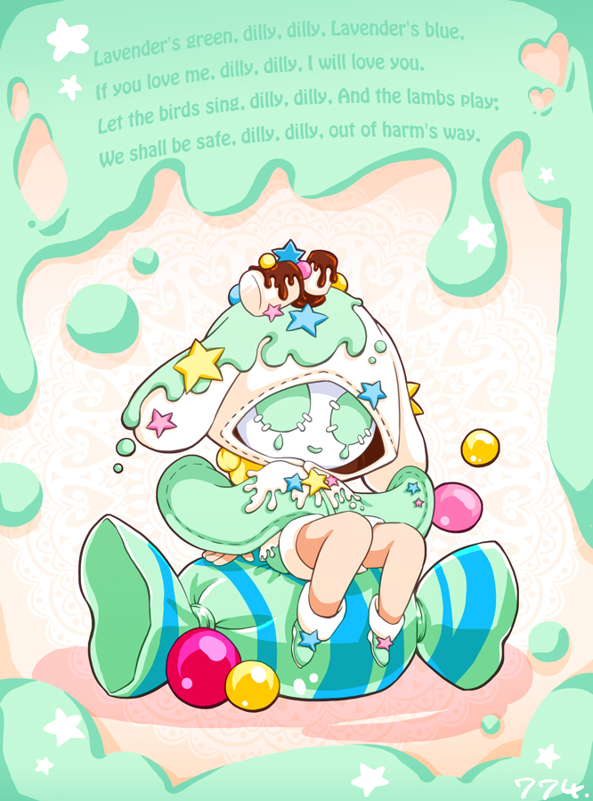 バニーの日だそうで、再録創作衣装な🐰ロビー君。