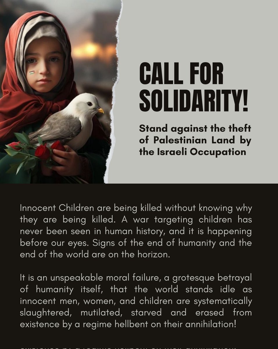 Children are not collateral. Bombs are not defense. Genocide is not self-defense.
#IndiaWithPalestine #StopTheGenocide