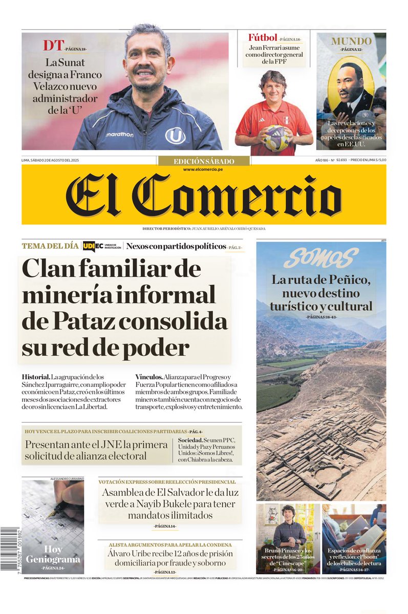 Martin Hidalgo (@martinhidalgo) on Twitter photo La nueva estrategia de los clanes familiares que mueven la minería informal en Pataz es crear gremios para legitimarse. Hoy <a href="/DelLoyola/">Delsy Loyola Jorge</a> detalla los gremios de una familia que afianza sus nexos políticos. Un informe de #Udiec de <a href="/elcomercio_peru/">El Comercio</a>. elcomercio.pe/politica/desde… La nueva estrategia de los clanes familiares que mueven la minería informal en Pataz es crear gremios para legitimarse. Hoy <a href="/DelLoyola/">Delsy Loyola Jorge</a> detalla los gremios de una familia que afianza sus nexos políticos. Un informe de #Udiec de <a href="/elcomercio_peru/">El Comercio</a>. elcomercio.pe/politica/desde…