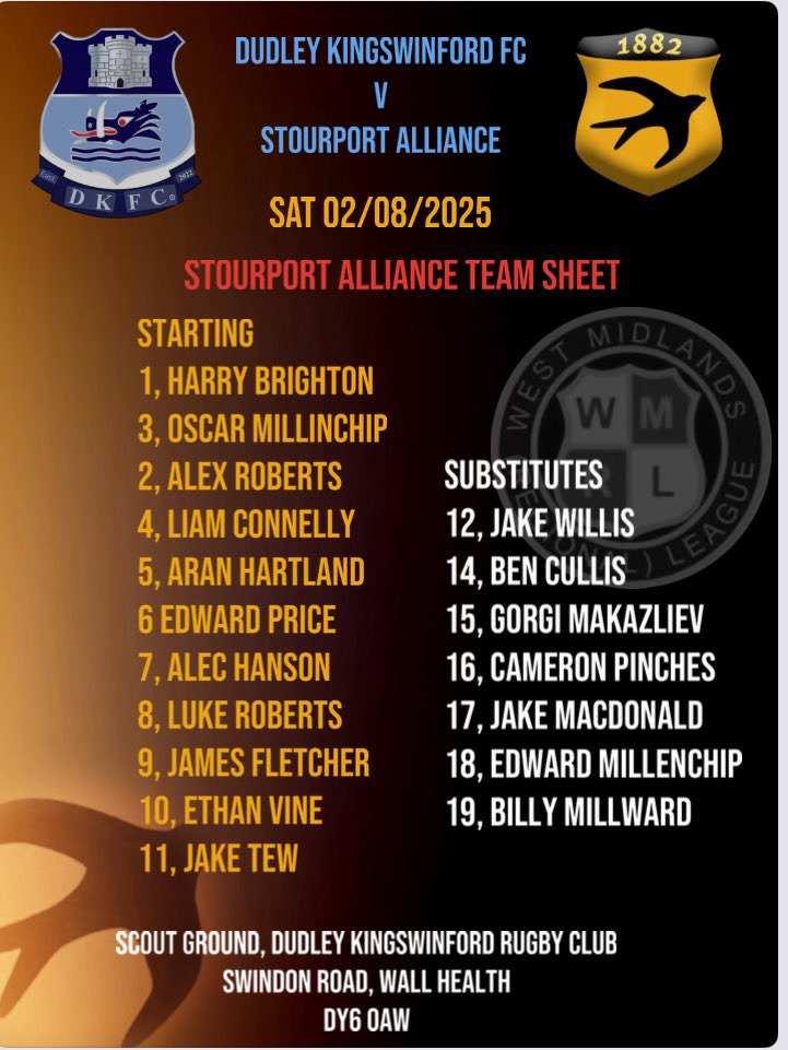 Today’s line up ..