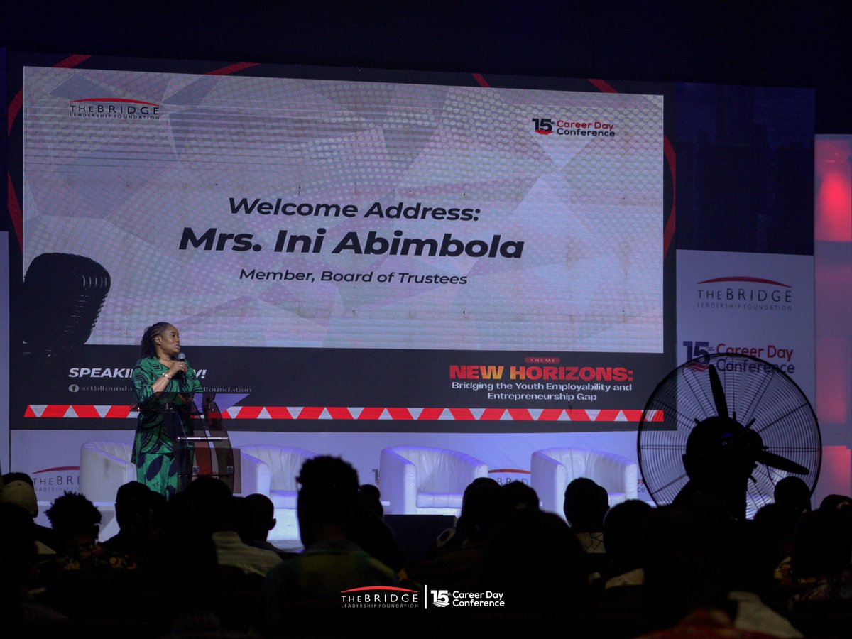 Welcome Address by a Member of our Board of Trustees, Mrs. Ini Abimbola.

#TBLF #CDC2025