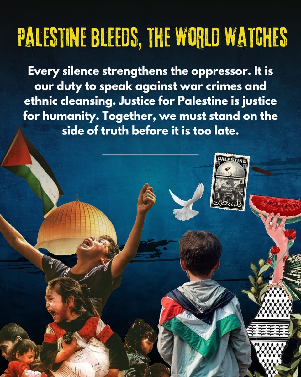 Palestine Bleeds, The World Watches
#IndiaWithPalestine