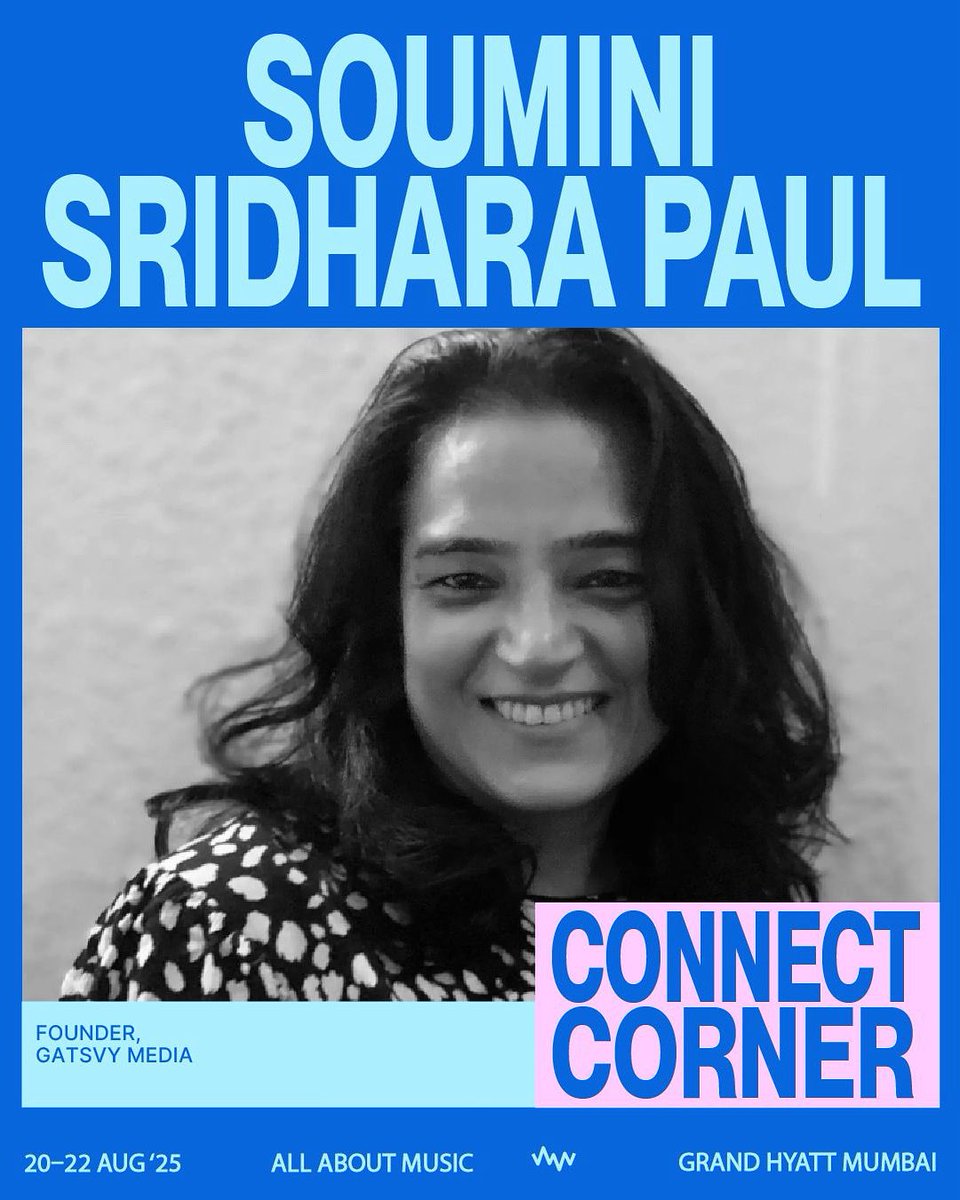 I’m excited to be at the Connect Corner at <a href="/allaboutmusicin/">allaboutmusicin</a> 

Let’s talk. Quick 1:1s. Real connections.

Let’s connect, collaborate, and co-build the future of music!

🗓 20–22 Aug 2025
📍 Grand Hyatt Mumbai
 
#AllAboutMusic2025 #ConnectCorner #SpeedNetworking #MusicIndustry