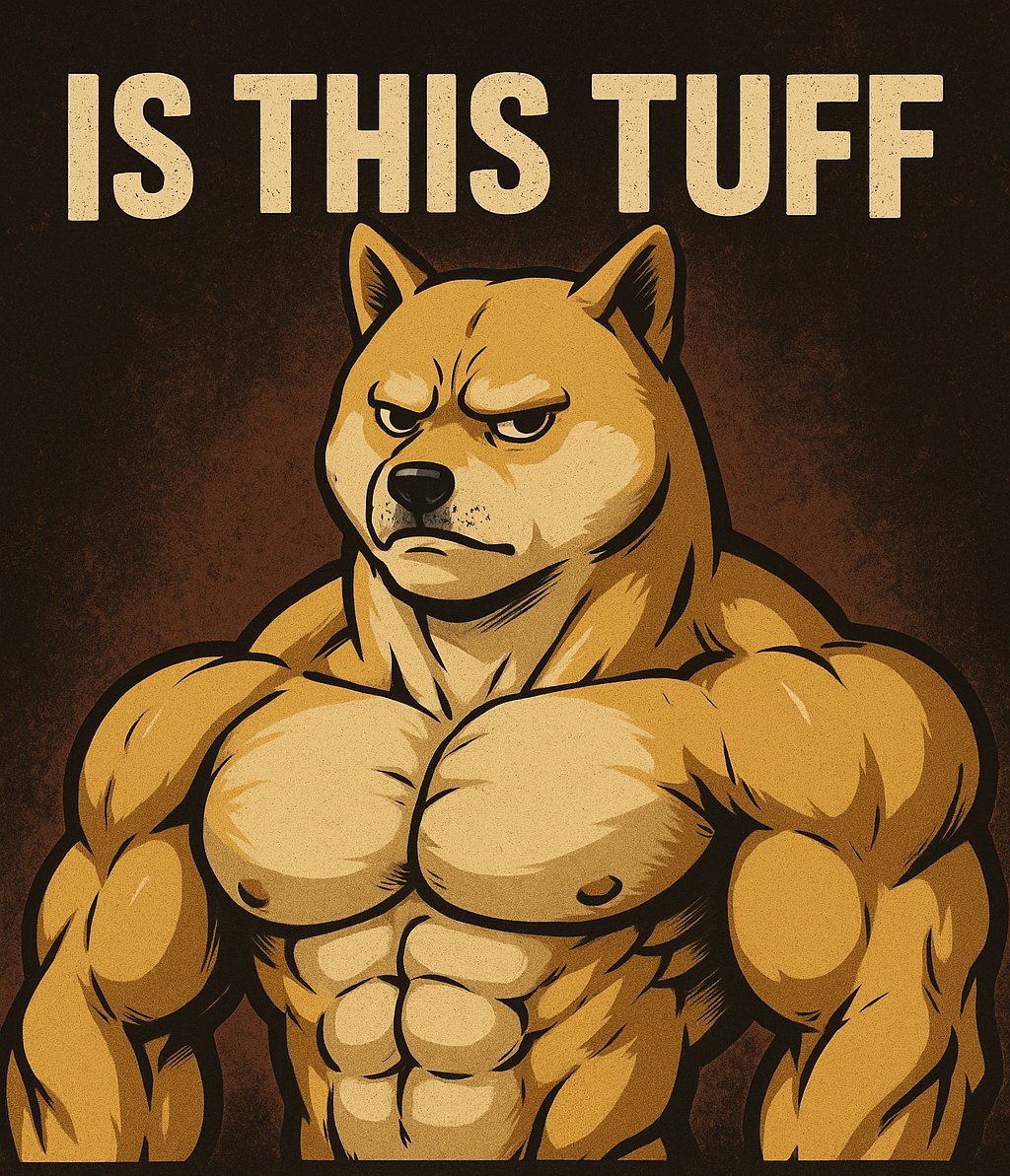 BREAKING: $TUFF holders confirmed to have 💎 skin 🦾
No fear. No fold. Just a whisper: “Is this tuff?”
They buy more.
Join the TUFFest movement in crypto.
🚀 $TUFF isn't just a coin — it's a mindset.
👉 pump.fun/coin/Ua8GzaP9W…

#IsThisTuff #TUFFcoin #CryptoVibes #MemeCoinArmy