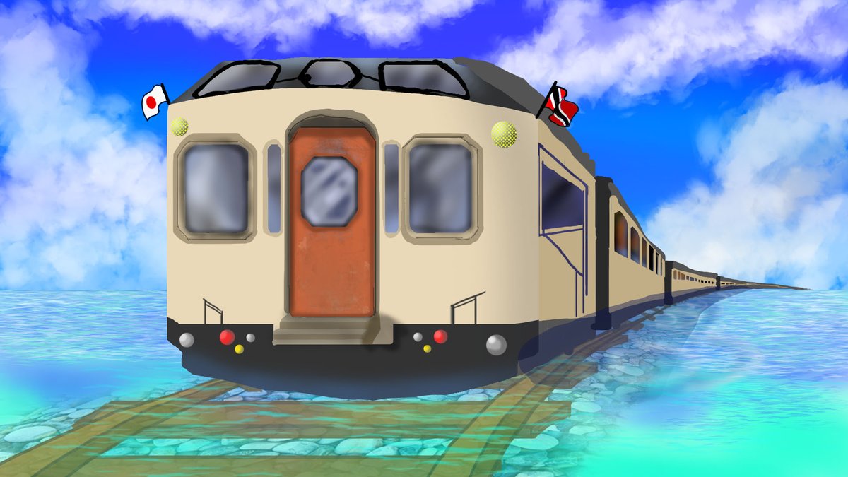 Train across the world 🇯🇵 🇹🇹 a piece I did as an assignment for UTT ( University of Trinidad and Tobago)
#illustration #art #fantasy #train #TrinidadandTobago #japan