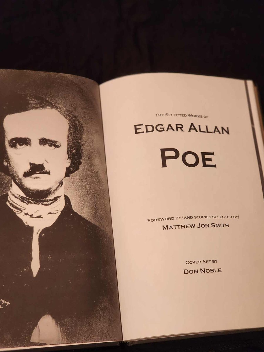 matthewjonsmith's tweet photo. What is your favorite Edgar Allan Poe story?

I am elated to announce that The Selected Works of Edgar Allan Poe (with a foreword by little ole' me) is getting a major facelift.

The hardcover is to die for! https://t.co/4Pwc6sZhc5