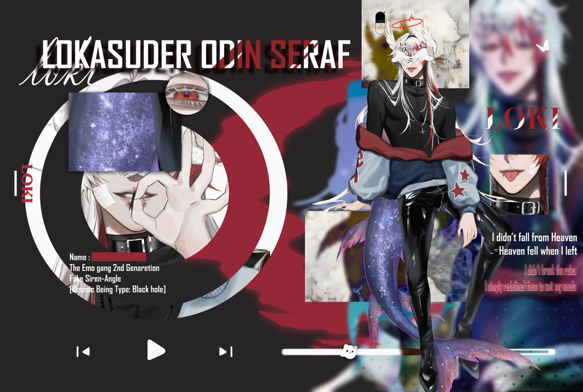 mpc_loki's tweet image. #MPC #MPCss5
------
&quot;I didn’t break the rules… I simply redefined them to suit my needs.&quot;
------
ʟᴏᴋɪ 
Lokasuder Odin seraf
ɢ.𝟣𝟣-
ꜱɪʀᴇɴ-ᴀɴɢʟᴇ (ʙʟᴀᴄᴋʜᴏʟᴇ) 
|บวกได้ทุกทวิต|
Co-story, Role, Dm = 24/7 is ok 
------
(ใครเอ่ยผ่านมาสองเดือนเพิ่งลงปักหมุด ฉันน่ะสิฉันน่ะสิ)…