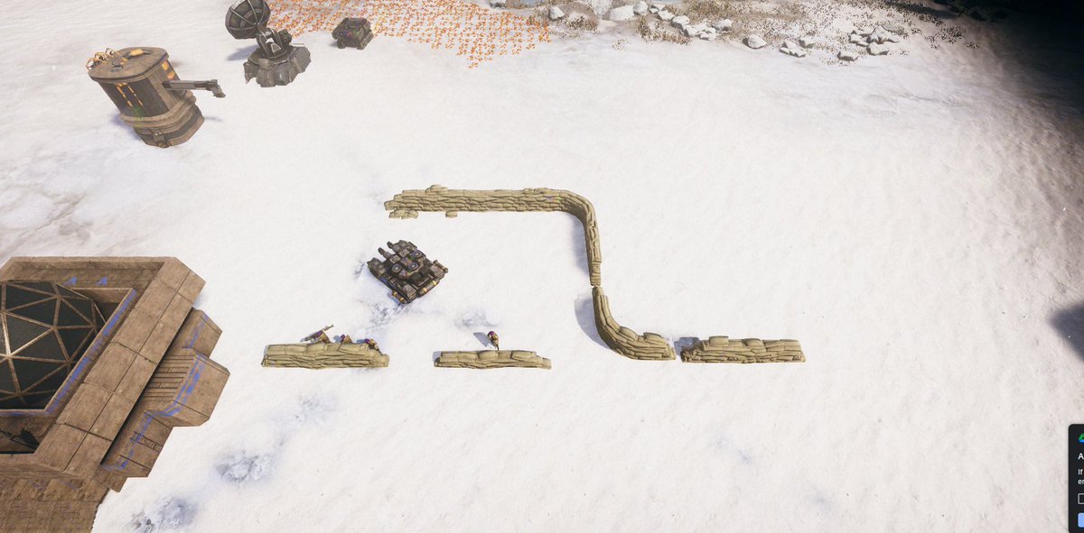 What shapes should we allow sandbag fortifications in? And what benefit should they give?