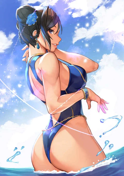 春麗 -水着- #格ゲーキャラ描こうぜ