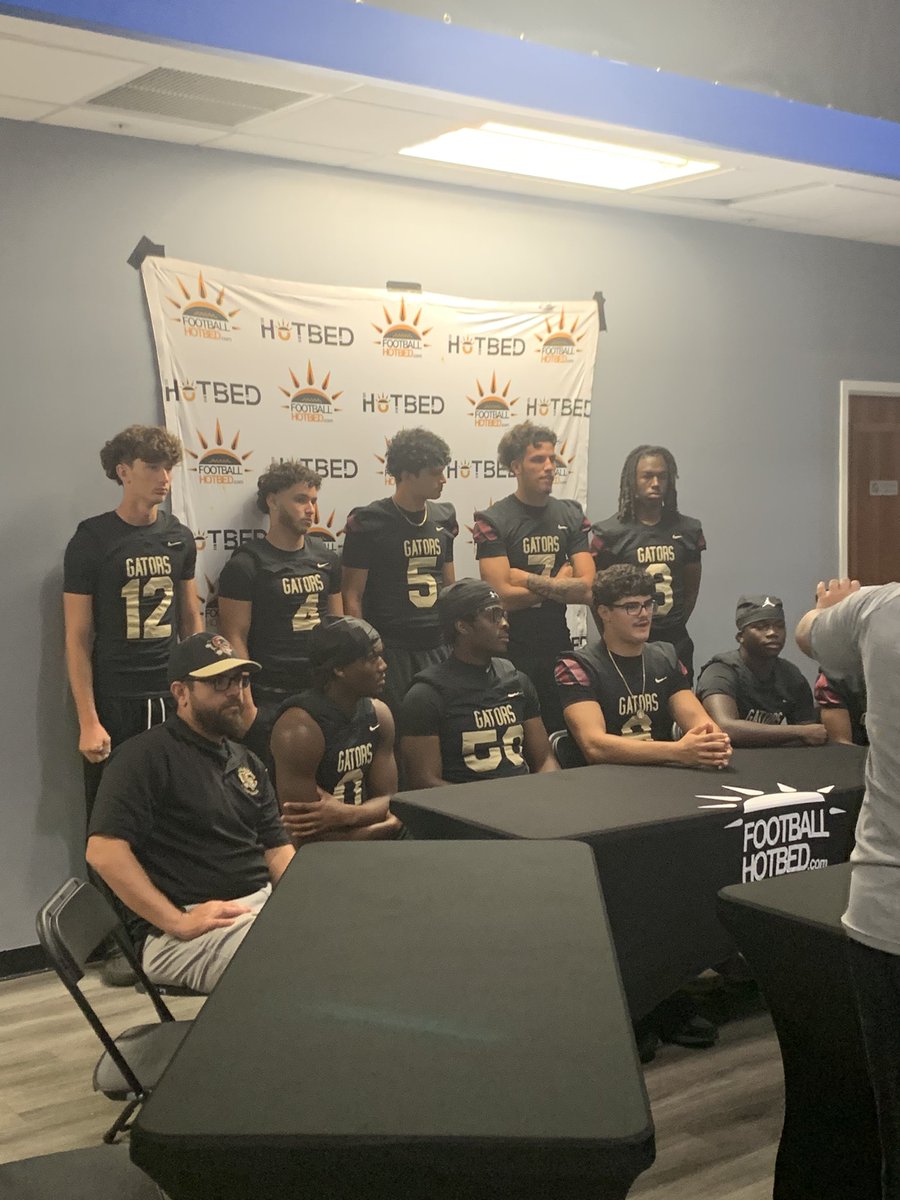 <a href="/FootballHotbed/">Football Hotbed</a> South FL HS Football Media day this morning!  <a href="/GolemanFootball/">Goleman Football</a>