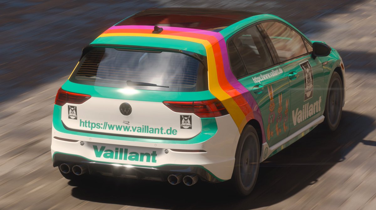 AD-Livery-Design (@ad_liverydesign) on Twitter photo Saw a Vaillant company van drive by recently. Registered the livery idea, created my own version of a company car on the <a href="/VW/">Volkswagen</a> MK8 Golf.
Available in <a href="/ForzaHorizon/">Forza Horizon</a> <a href="/ForzaHorizonDEU/">Forza Horizon Deutschland</a>
GT: Andrew9565
SC: 167 792 378 Saw a Vaillant company van drive by recently. Registered the livery idea, created my own version of a company car on the <a href="/VW/">Volkswagen</a> MK8 Golf.
Available in <a href="/ForzaHorizon/">Forza Horizon</a> <a href="/ForzaHorizonDEU/">Forza Horizon Deutschland</a>
GT: Andrew9565
SC: 167 792 378