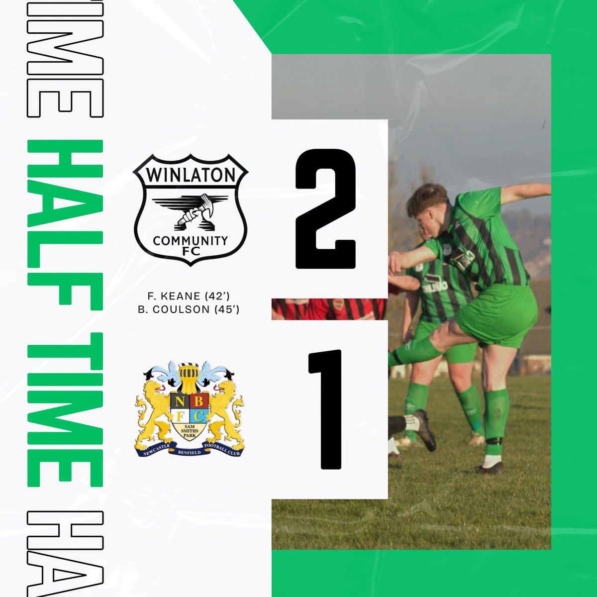 𝗛𝗔𝗟𝗙 𝗧𝗜𝗠𝗘…

#WCFC 🟢⚪️⚫️