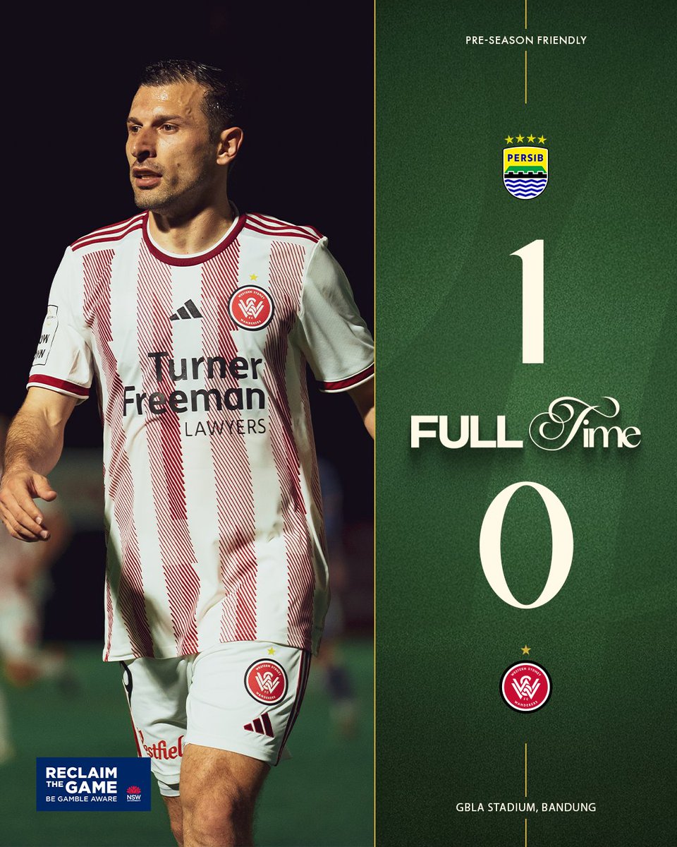 Full-time in Bandung. Thanks to @PERSIB for the great pre-season hit-out 🤝
#WSW