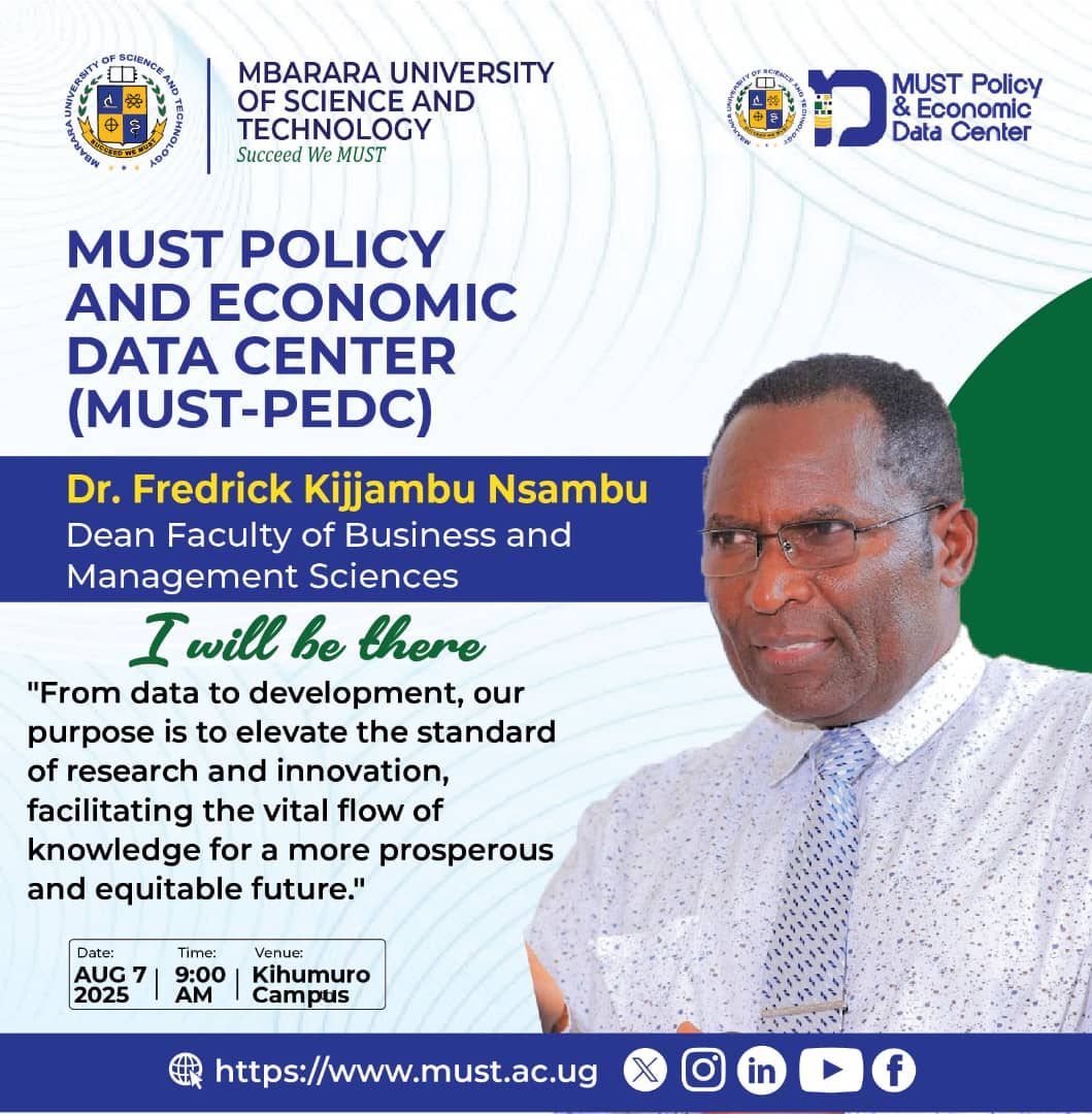 Are you ready to see how research and innovation will transform Uganda? 

Dr. Fredrick Kijjambu Nsambu is. Join him and other leaders at the #MUST_PEDC25 launch and be a part of the conversation that matters. 

The future is waiting.
