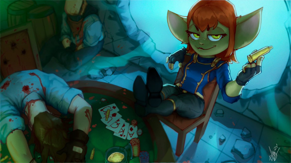 Piltover Yordle Splash Art commission &lt;3