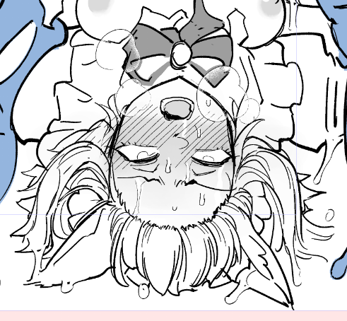 逆さになった時の長いもみあげどうしようか問題に悩んでいたが、あんまり長いままひっくり返すと違和感すごかったので長いのは忘れて紛れさせて誤魔化すことにした 