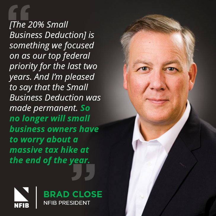 NFIB (@nfib) on Twitter photo .<a href="/smallbiztrends/">Small Business Trends</a> quotes #NFIB President Brad Close from the latest episode of the #SmallBusinessRundown podcast on stopping a massive #smallbusiness tax hike: “The 20% Small Business Deduction is something we focused on as our top federal priority for the last two years."
Listen .<a href="/smallbiztrends/">Small Business Trends</a> quotes #NFIB President Brad Close from the latest episode of the #SmallBusinessRundown podcast on stopping a massive #smallbusiness tax hike: “The 20% Small Business Deduction is something we focused on as our top federal priority for the last two years."
Listen