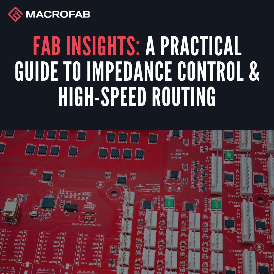 MacroFab's tweet image. 🔌 USB, DDR, RF? High-speed signals demand tight impedance control.

Learn how to route right—with MacroFab’s design + prototyping tools.

🛠️ Start here: ow.ly/tE9j50WyPhP

#PCBDesign #ImpedanceControl #HighSpeedDesign