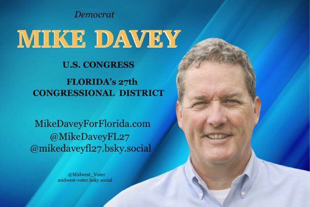 marikosegawa's tweet photo. #ResistanceUnited #wtpBLUE #wtpBlueResists #DemsUnited 
#DV1 
🗣Midterm heads up : 
US House FL27

Meet @MikeDaveyFL27. 

➡️https://t.co/WLrNKVBYsw

He’s a superbly trained and experienced employment lawyer.
He’ll focus on solutions and deliver results. https://t.co/DbSa3xWmwJ