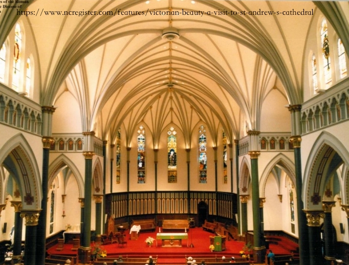 Built in 1892, St. Andrew’s Roman Catholic Cathedral in Victoria is a striking blend of red brick, slate, and stone. With its twin towers, soaring spire, and intricate Gothic details, it stands as a powerful symbol of 19th-century craftsmanship and faith. surl.li/ianxwo