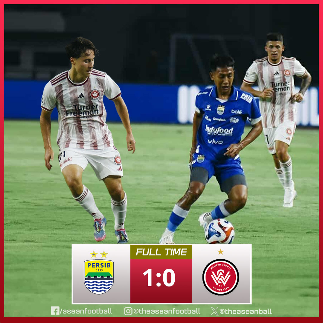 🔶 INTERNATIONAL CLUB FRIENDLY MATCH ( 2/8)

FT :  Persib Bandung 🇮🇩 1️⃣ - 0️⃣ 🇦🇺 Western Sydney Wanderers

#Preseason