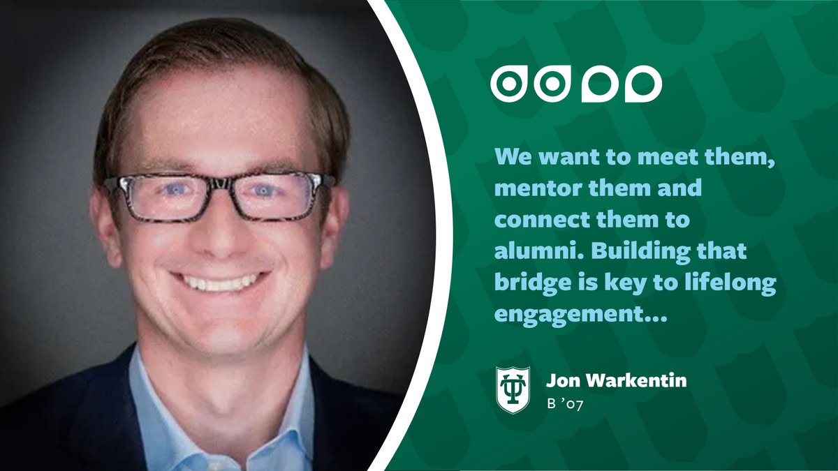 Tulane Alumni (@tulanealumni) on Twitter photo First Order of Business
We are thrilled to share that Jon Warkentin (<a href="/FreemanSchool/">Tulane Freeman School of Business</a> โ07) is our new Tulane Alumni president for the 2025-2026 academic year. Learn about Warkentin and his plans to bring more opportunities and connection for Greenies.
๐ฐ: bit.ly/4ox1m4W First Order of Business
We are thrilled to share that Jon Warkentin (<a href="/FreemanSchool/">Tulane Freeman School of Business</a> โ07) is our new Tulane Alumni president for the 2025-2026 academic year. Learn about Warkentin and his plans to bring more opportunities and connection for Greenies.
๐ฐ: bit.ly/4ox1m4W