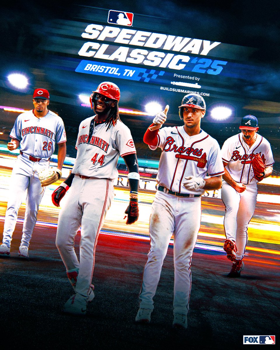 Tonight, under the bright lights of Bristol Motor Speedway, MLB makes history at one of motorsports’ most iconic venues.

Coverage of the Speedway Classic begins at 6PM ET on FOX.