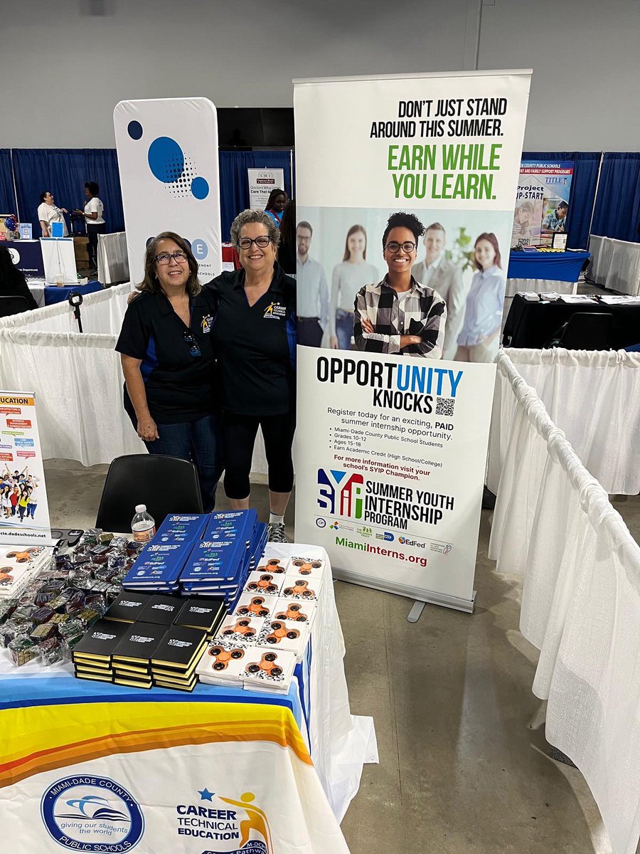 M-DCPS Career & Technical Education (@ctemiami) on Twitter photo Stop by our CTE MDCPS booth at the Children’s Trust Family Expo happening today! 🎉 Come learn about our amazing programs and opportunities for students across Miami-Dade! #CTEMDCPS #ChildrensTrustExpo #FutureReady
<a href="/SuptDotres/">Jose L. Dotres, Ed.D.</a> <a href="/drldiaz/">Lupe Diaz</a> <a href="/childrenstrust/">childrenstrust</a> <a href="/AcademicsMDCPS/">Division of Academics</a> Stop by our CTE MDCPS booth at the Children’s Trust Family Expo happening today! 🎉 Come learn about our amazing programs and opportunities for students across Miami-Dade! #CTEMDCPS #ChildrensTrustExpo #FutureReady
<a href="/SuptDotres/">Jose L. Dotres, Ed.D.</a> <a href="/drldiaz/">Lupe Diaz</a> <a href="/childrenstrust/">childrenstrust</a> <a href="/AcademicsMDCPS/">Division of Academics</a>