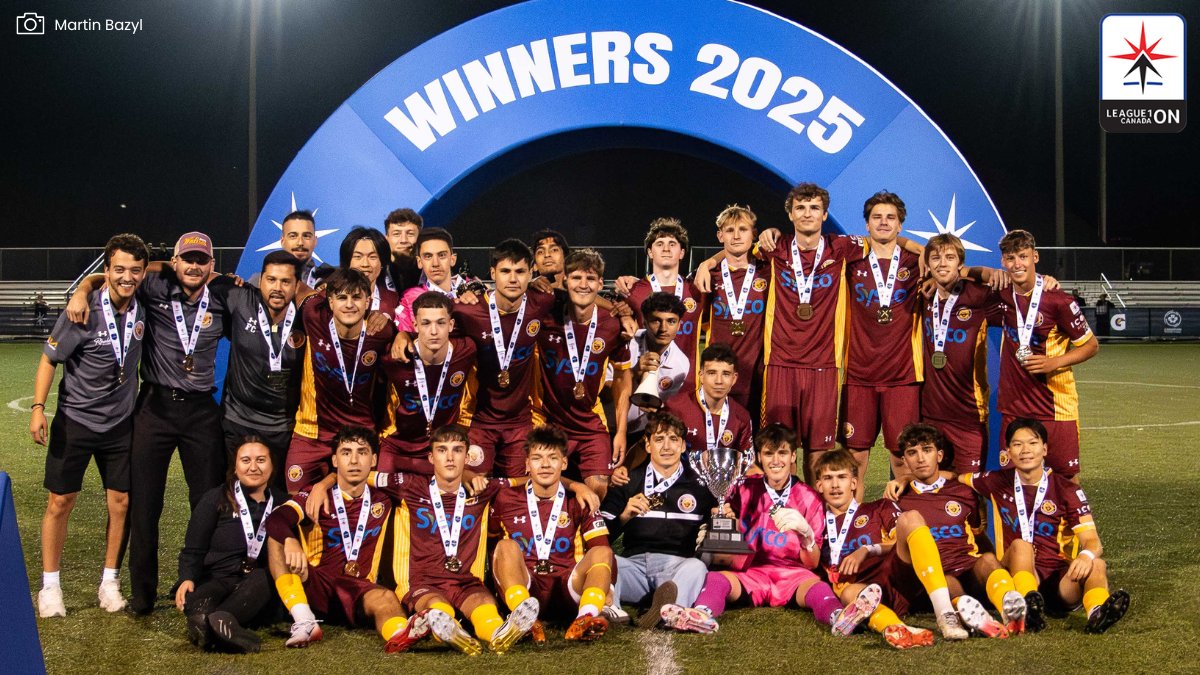 League1 Ontario, Men’s Division 🇨🇦 (@l1omens) on Twitter photo 📰 Romero Nicolazzo’s brace helped <a href="/stcromawolvesL1/">St. Catharines Roma Wolves League 1</a> come from behind to defeat conference rivals <a href="/CambridgeSoccer/">Cambridge United</a> in the 2025 Men's League2 Final.
Match report 👉 sport.li/nk-ML2F25mr
#L1ONSteppingUp 📰 Romero Nicolazzo’s brace helped <a href="/stcromawolvesL1/">St. Catharines Roma Wolves League 1</a> come from behind to defeat conference rivals <a href="/CambridgeSoccer/">Cambridge United</a> in the 2025 Men's League2 Final.
Match report 👉 sport.li/nk-ML2F25mr
#L1ONSteppingUp