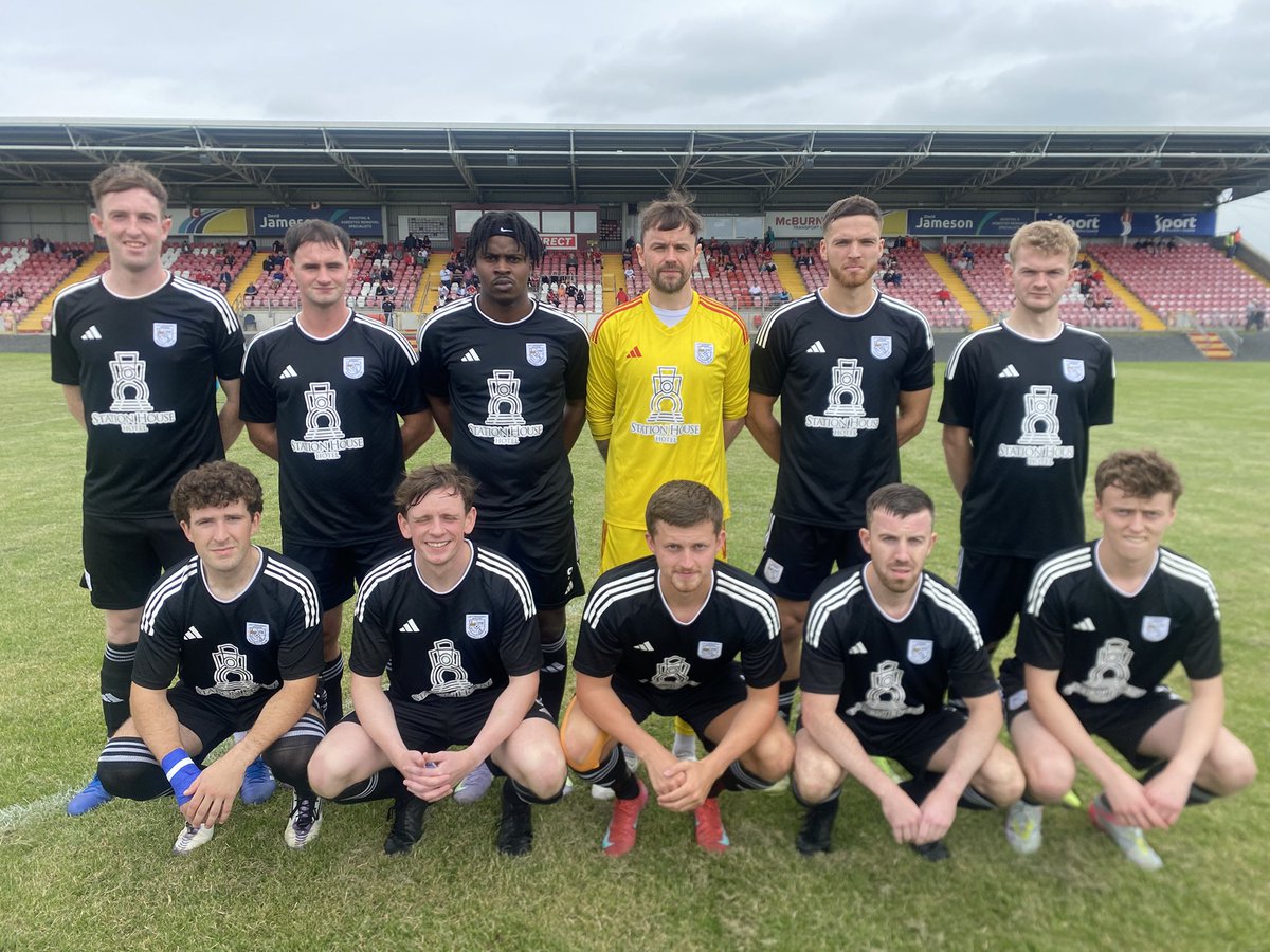 Our team today taking on Portadown at Shamrock Park