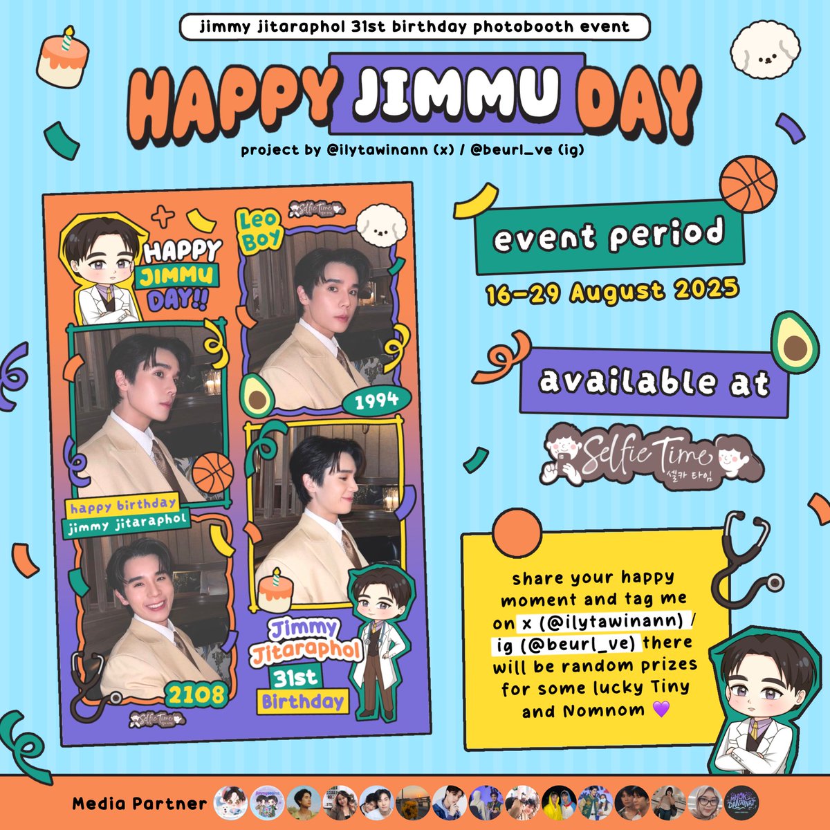 mhokdanainat's tweet photo. Inviting Tiny and Nomnom to celebrate Jimmy’s birthday with our frame 🎂💜
photobooth event by @ilytawinann
#SeasonsOfJimmy #WishJimmyAllWell2025 #LoveForInfinity
✿ location : SelfieTime @selfietimeid
✿ date : 16 ~ 29 Aug 2025
#jimmyyjp #Tiny #NomNom @Jimmyyjp_INA https://t.co/GsrCYEd7es