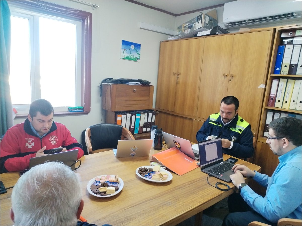 Comenzando revisión documental del proceso de acreditación Grupo HazMat Cuerpo de Bomberos de Osorno.
